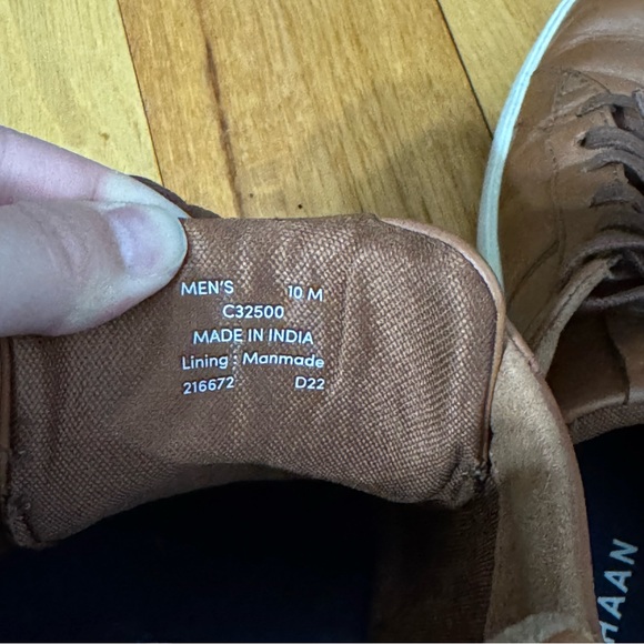 Cole Haan GRAND.OS British tan leather casual sneakers (size 10M) - Picture 11 of 11